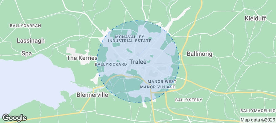 Tralee Airbnb map